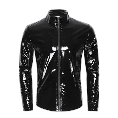 Midnight PVC Zip Jacket