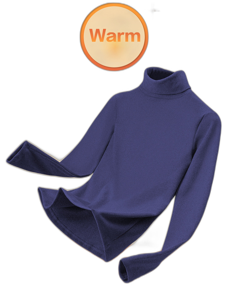 Men's Mid-high Collar Warm Cold-proof Long-sleeved Bottoming Shirt