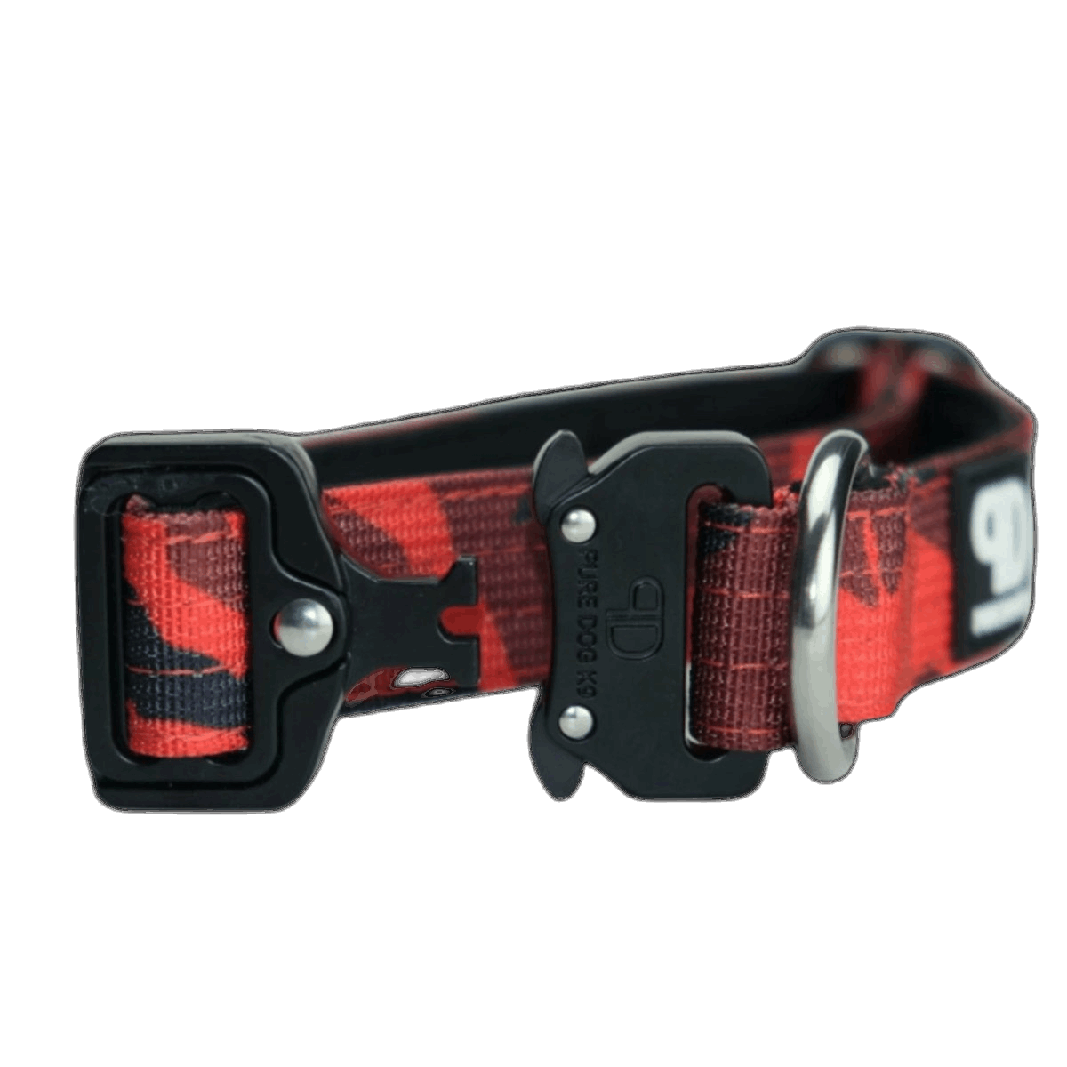 Pure Dog K9 Tactical Collar Red Camo