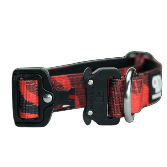 Pure Dog K9 Tactical Collar Red Camo