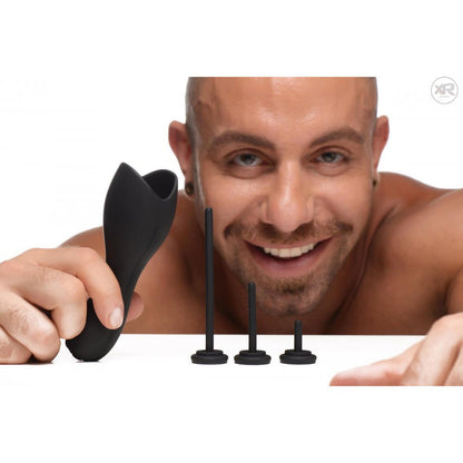 10X Vibrating Penis Head Teaser with Urethral Sounds