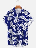 Men's Fashion Floral Print Short-Sleeve Shirt