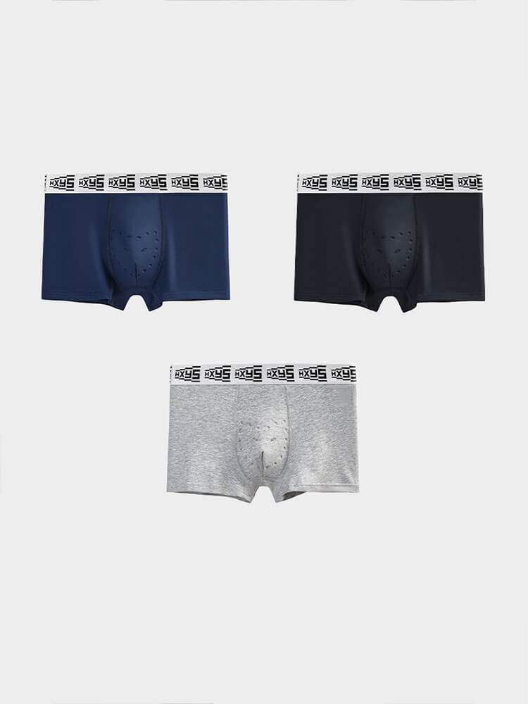 Men's Seamless Breathable Antibacterial Boxer Briefs
