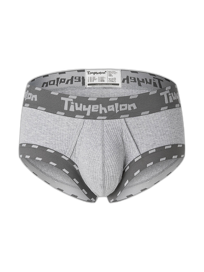 Men's Threaded Fabric Pouch Trunks With Fly