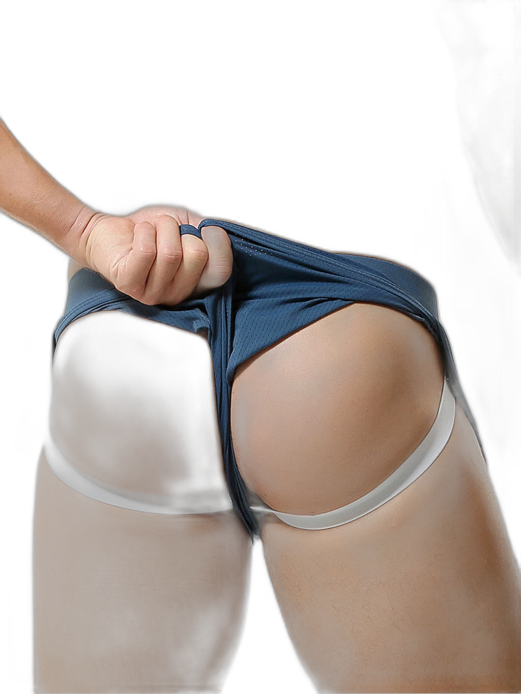 Men's Breathable Mesh Boxer Shorts With Separate Pouch