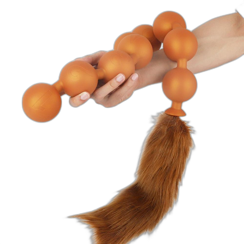 Nine Realms - Large Anal Beads - 9 Balls With Tail - Deep Anal Toy