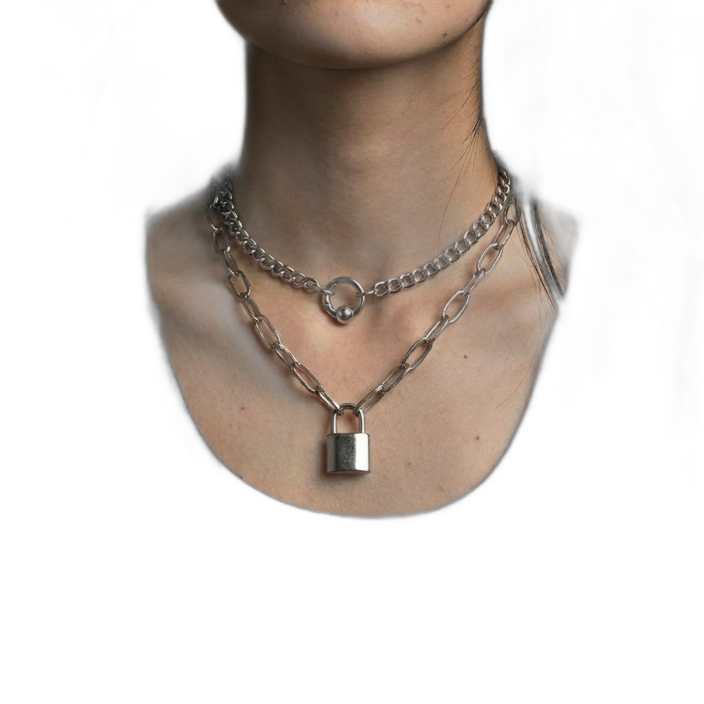 Paperclip Lock Necklace