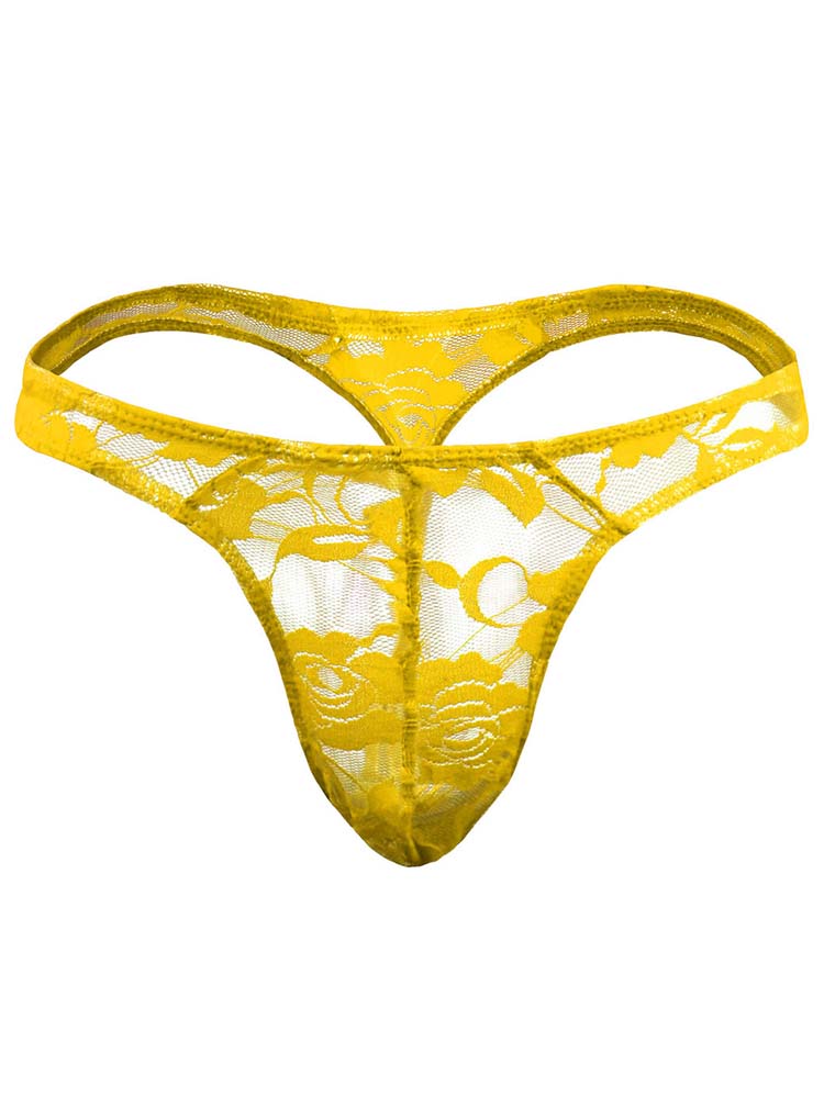 Men's Lace Sexy Translucent Thong