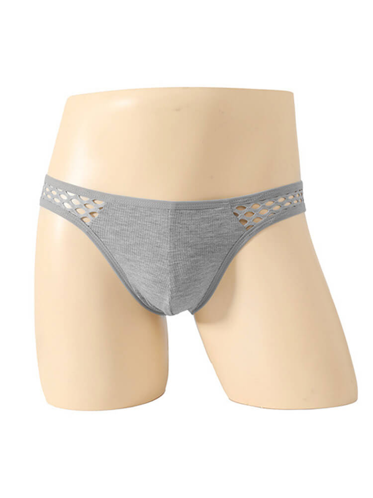 Men's Sexy Fishnet Breathable Hollow Elastic Briefs