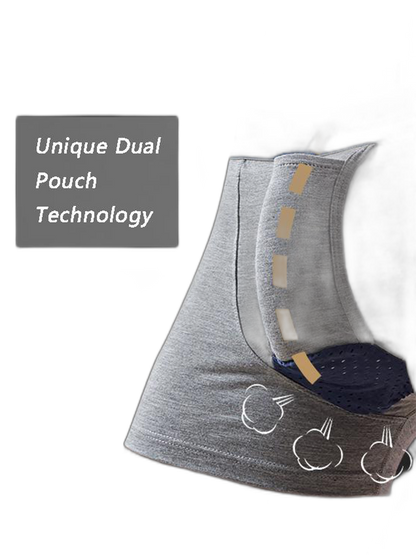 Men's Separate Ball Pouch Cotton Trunks