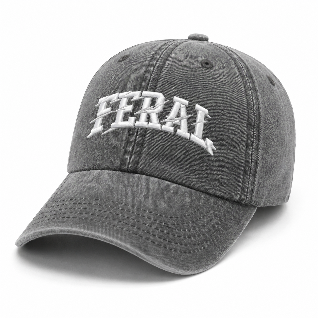 Feral | Stone Washed Embroidered Cap