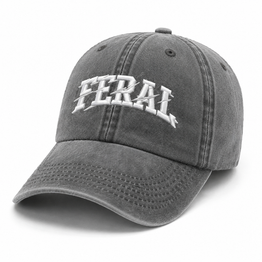 Feral | Stone Washed Embroidered Cap