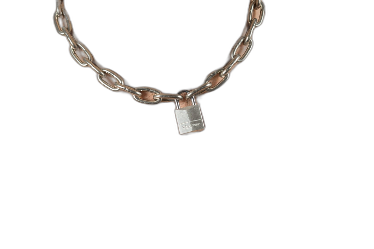 ruff GEAR Pitbull Chain 5mm with 20mm Master Lock
