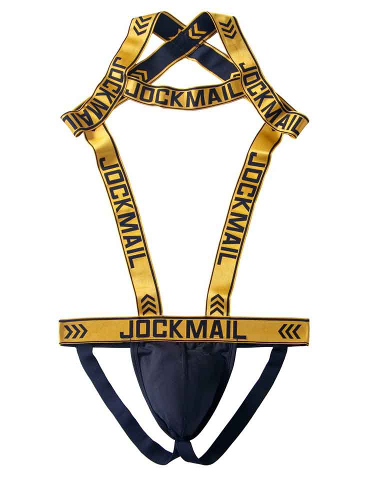 Jockmail Stretch Double Thong Harness Jockstrap