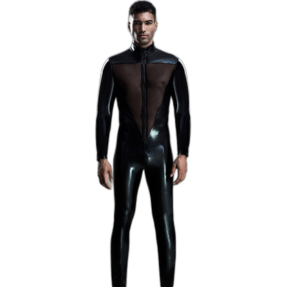 Men's Sheer Mesh Bodysuit