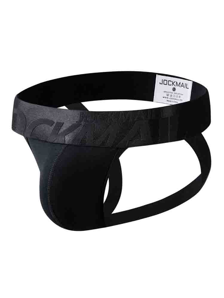 Men's Solid Color Low Rise Cotton Jockstrap