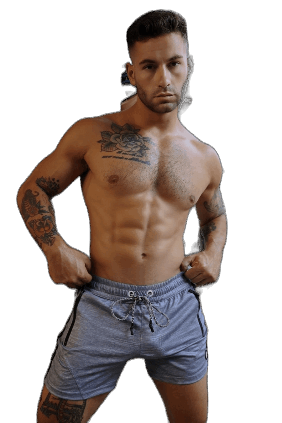 Breedwell Trade Trainer Shorts Grey Heather