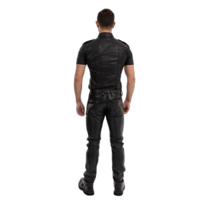 Prowler RED Leather Rider Jeans