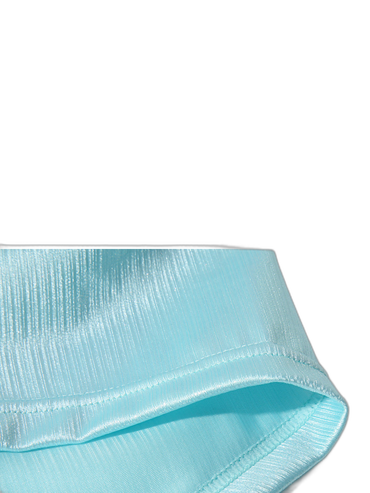 Men's Metallic Glossy Big Pouch Boxer with Fly
