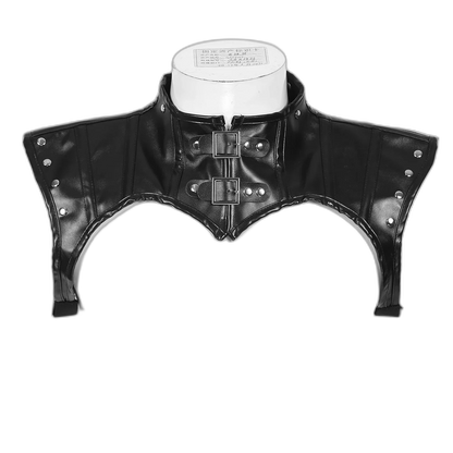 PU Leather High Collar Kink Harness