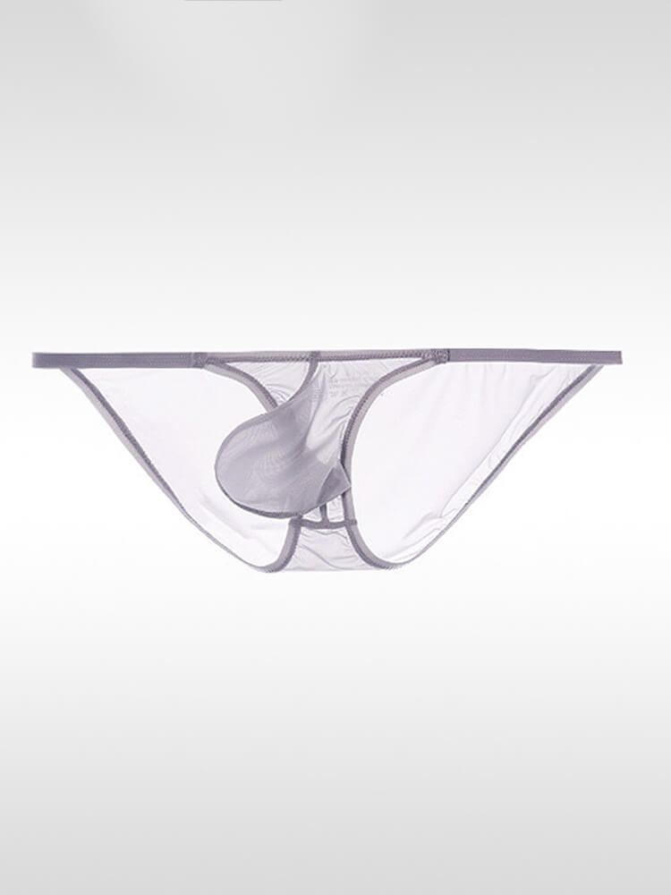 Men's Sexy Sheer Low-Rise Pouch Ultra-Thin Briefs
