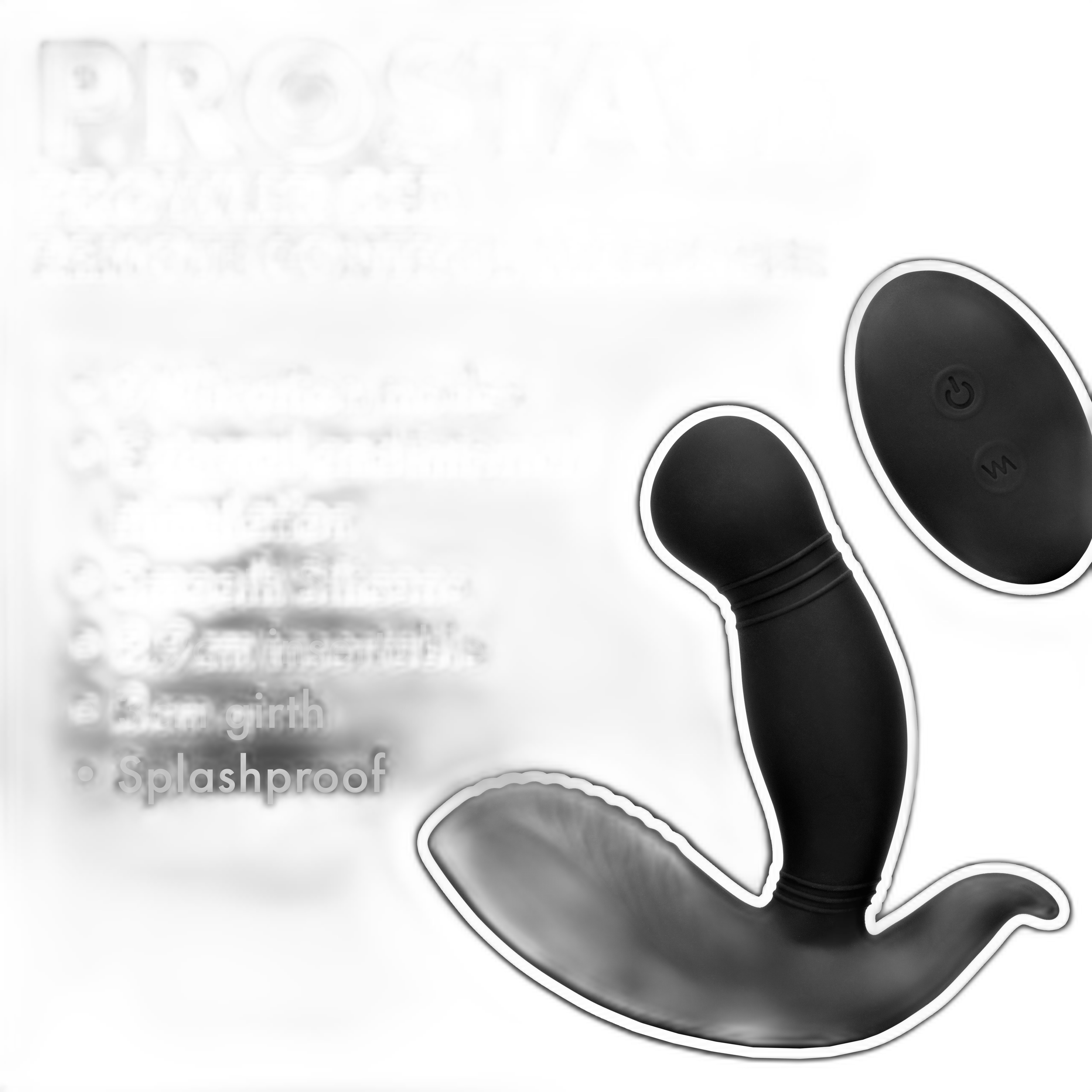 Prowler RED Prostate Remote Control Vibrating Prostate Massager Black