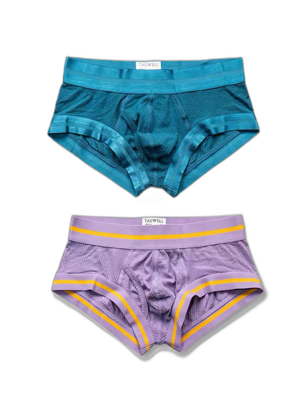 2 Pack Men's Spliced Color Trunks with Functional Fly