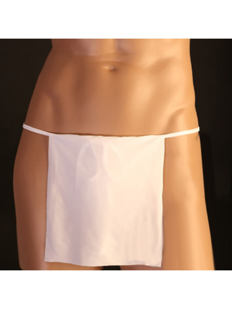 Men's Sexy Lace-Up Solid Color String Briefs