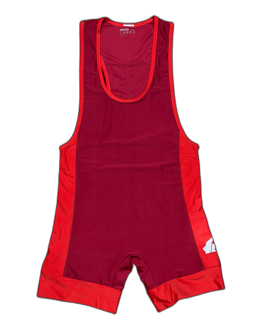 DEN CORE Wrestling Singlet - Burgundy