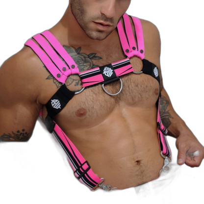 Breedwell Circuit Breaker Body Harness Neon Pink