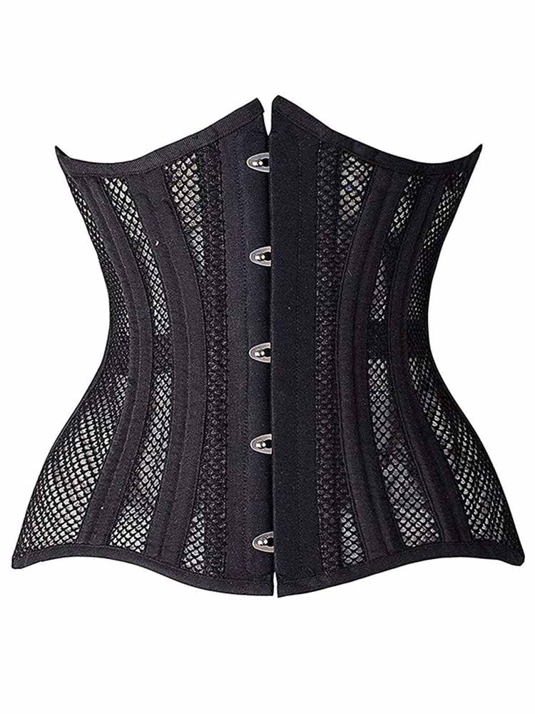 Mesh Shapewear Choker Thong Set
