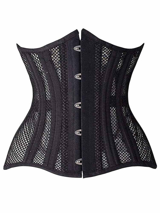 Mesh Shapewear Choker Thong Set