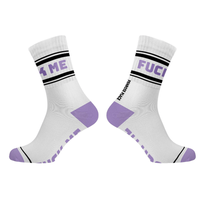 FUCK ME Cotton Crew Socks mid-length