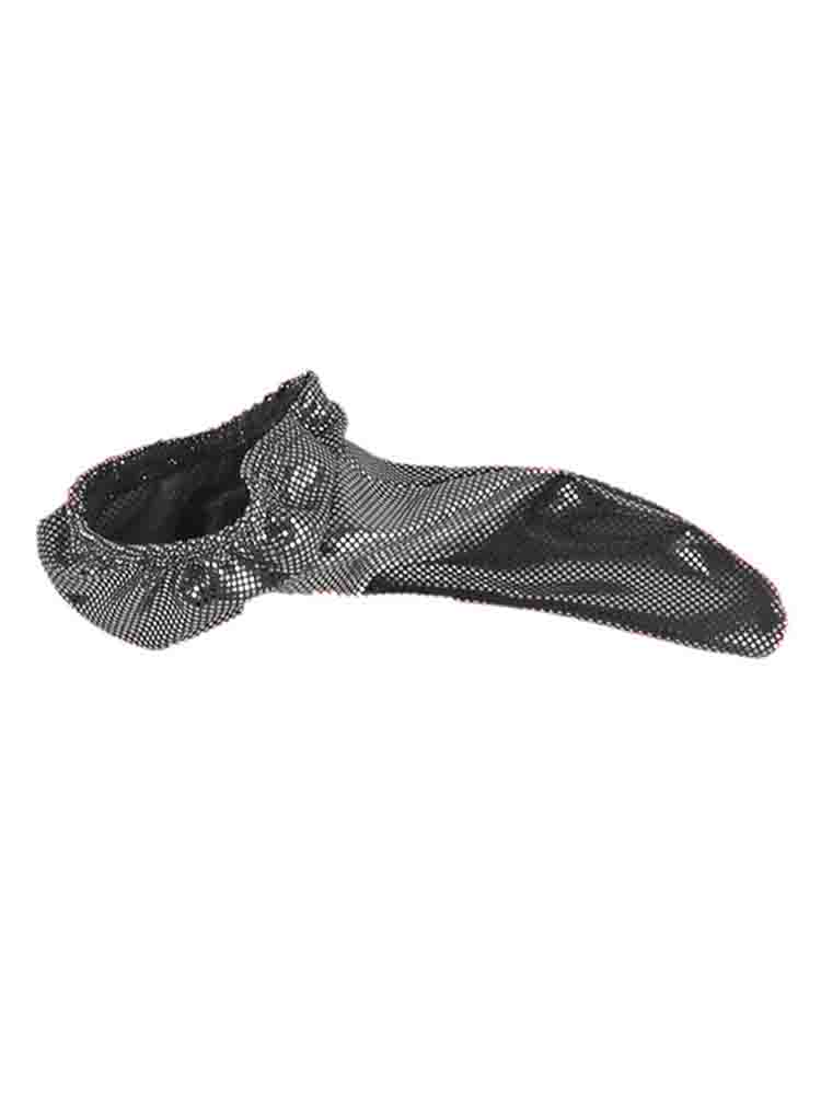 Solid Color Polka Dot Faux Leather Cock Sock