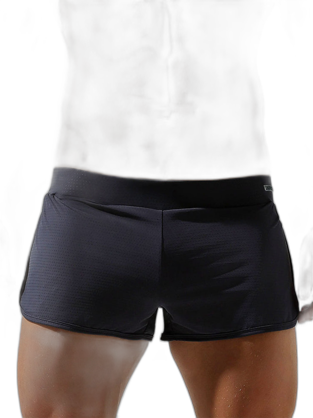 Men's Breathable Mesh Boxer Shorts With Separate Pouch