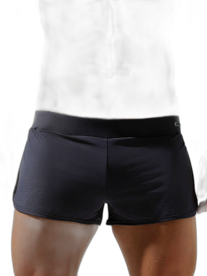 Men's Breathable Mesh Boxer Shorts With Separate Pouch