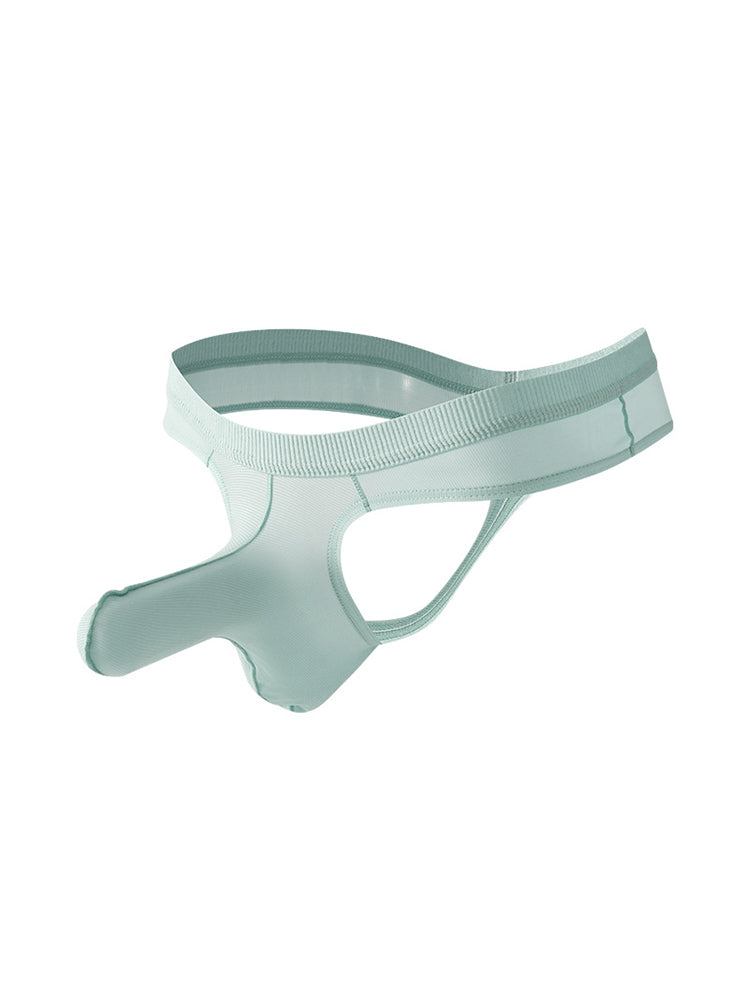 Men's Low Rise Sexy Ice Silk Thong