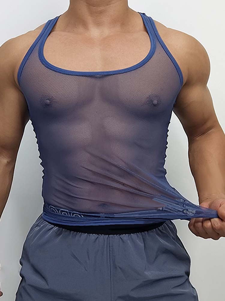 Men's Ice Silk Breathable Mesh Vest