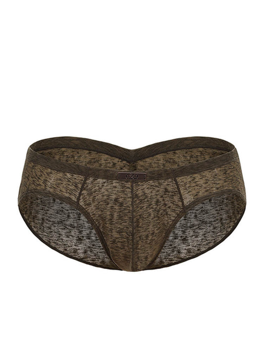 Men's Mottled-Print Sexy Lightweight Briefs