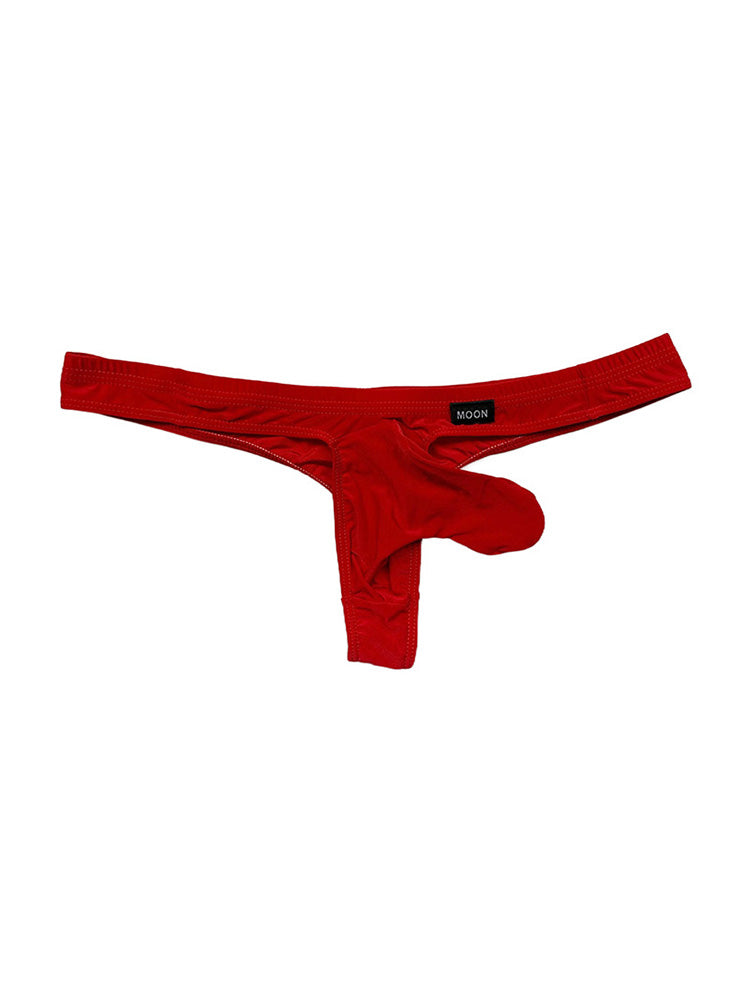 Men's Slender Thin Smooth Ice Silk Thong 