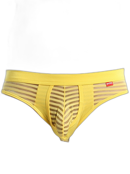 Men’s Sexy Striped Hollow Jockstrap With Separate Pouch