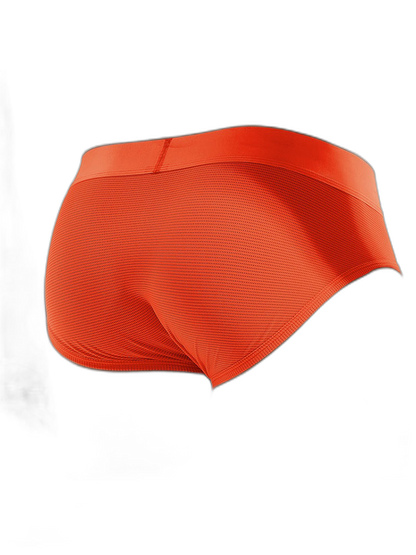 Men's Solid Color Mesh Breathable Sports Fitness Briefs