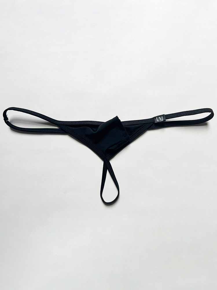 Men's Sexy Elephant Trunk Open Solid Color Thong