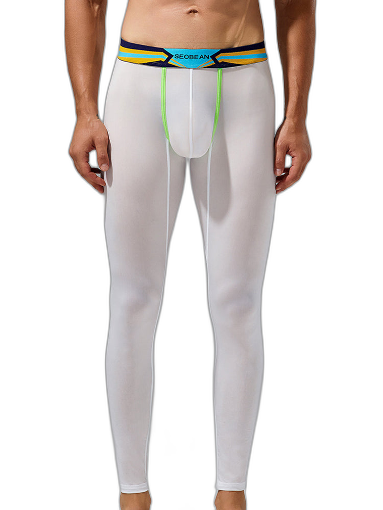 Men's Sexy Sport Long Johns With Large Pouch