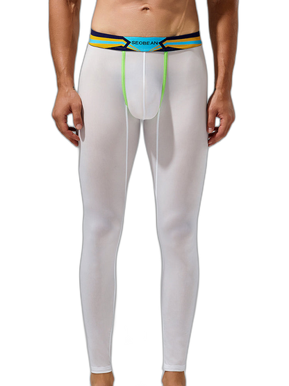 Men's Sexy Sport Long Johns With Large Pouch