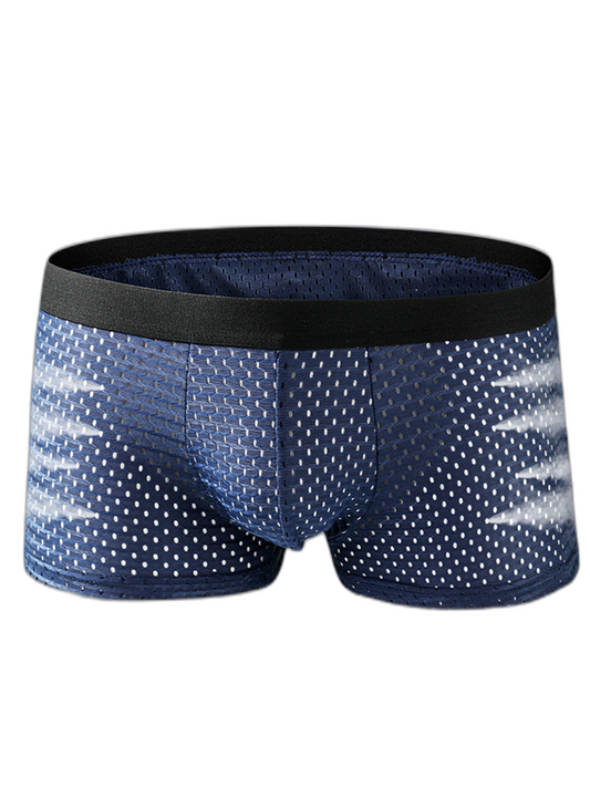 4 Pack Mesh Ice Silk Cool Fresh Men's Trunks