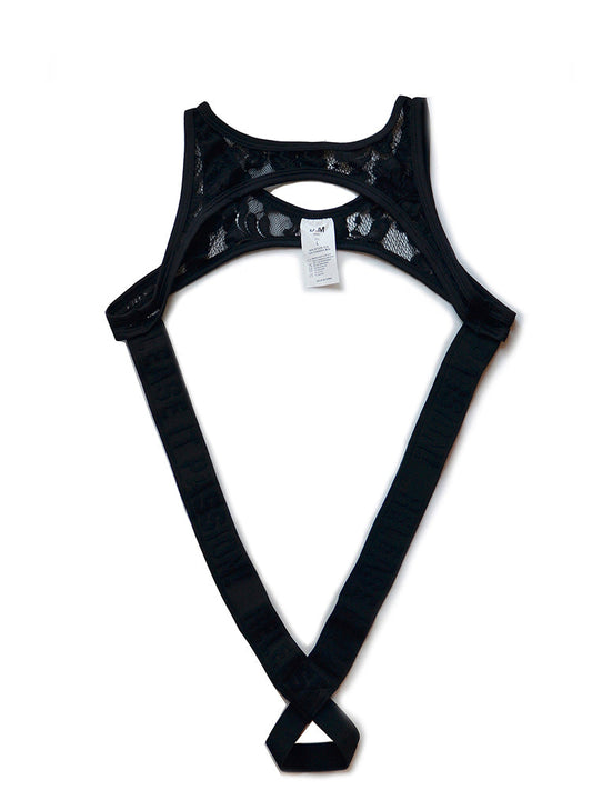 D.M Men's Sexy Straps O Ring Wisp Thong