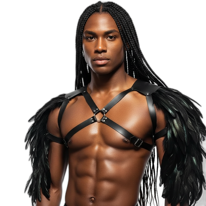 Feather Renaissance Dark Harness Costume