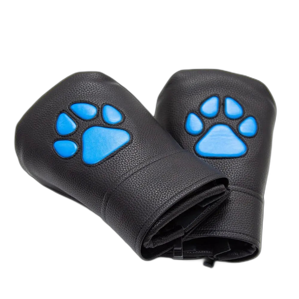 Leather Puppy Paw Mittens