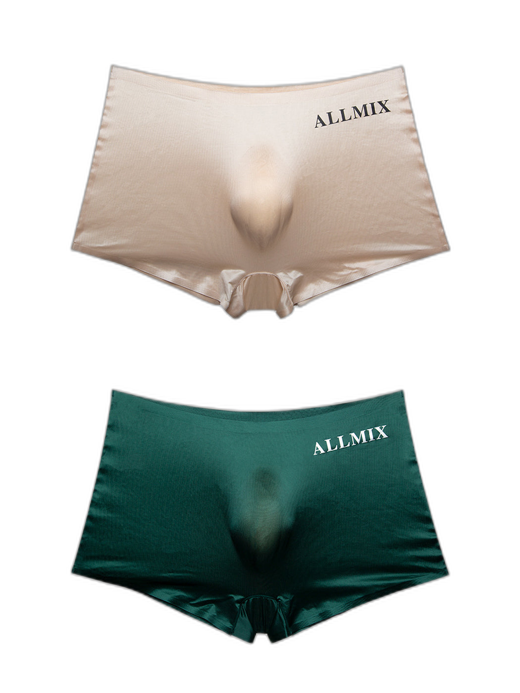2 Pack ALLMIX Men's Seamless 3D Convex Pouch Trunks